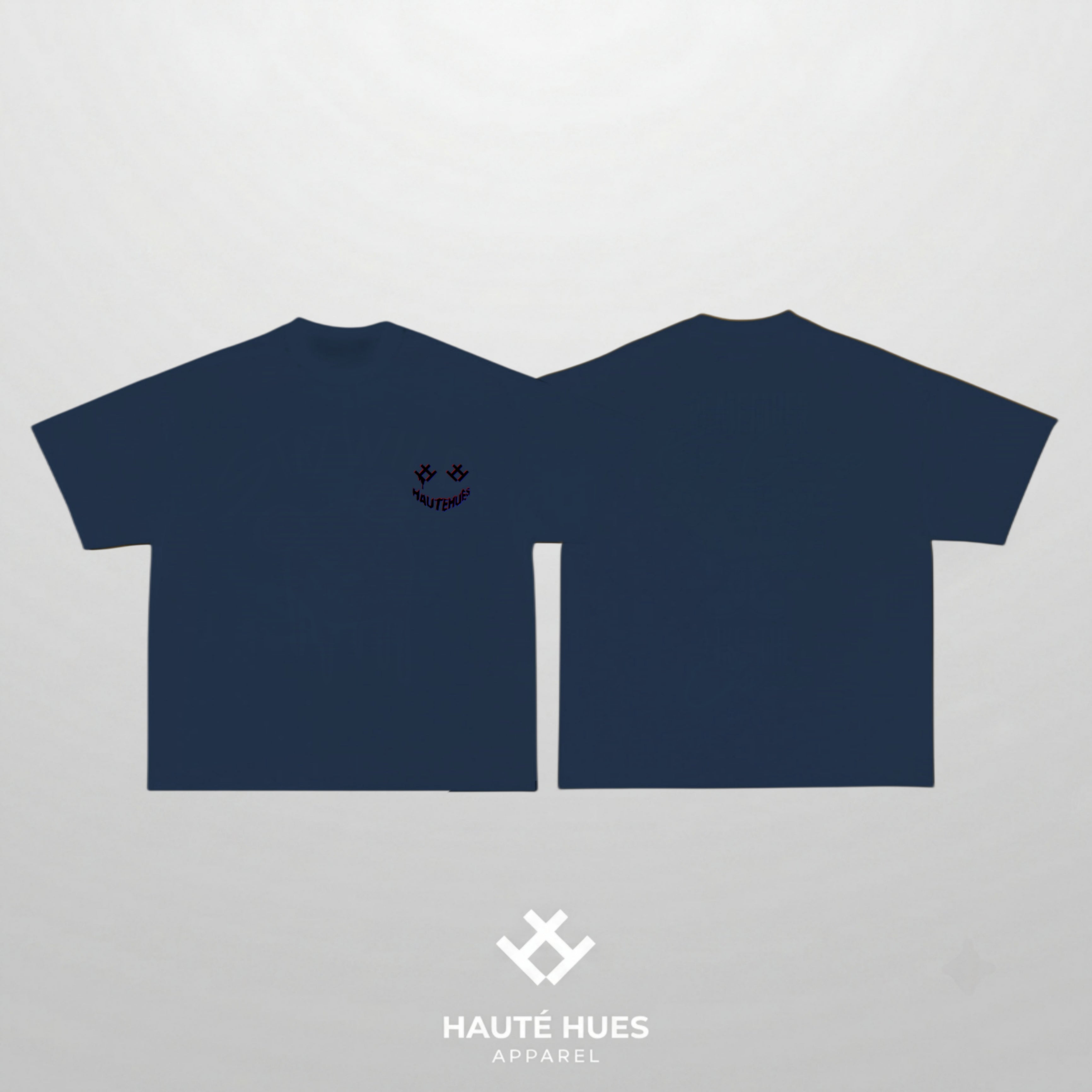 Haute Hues Smiley Oversized Logo Tee
