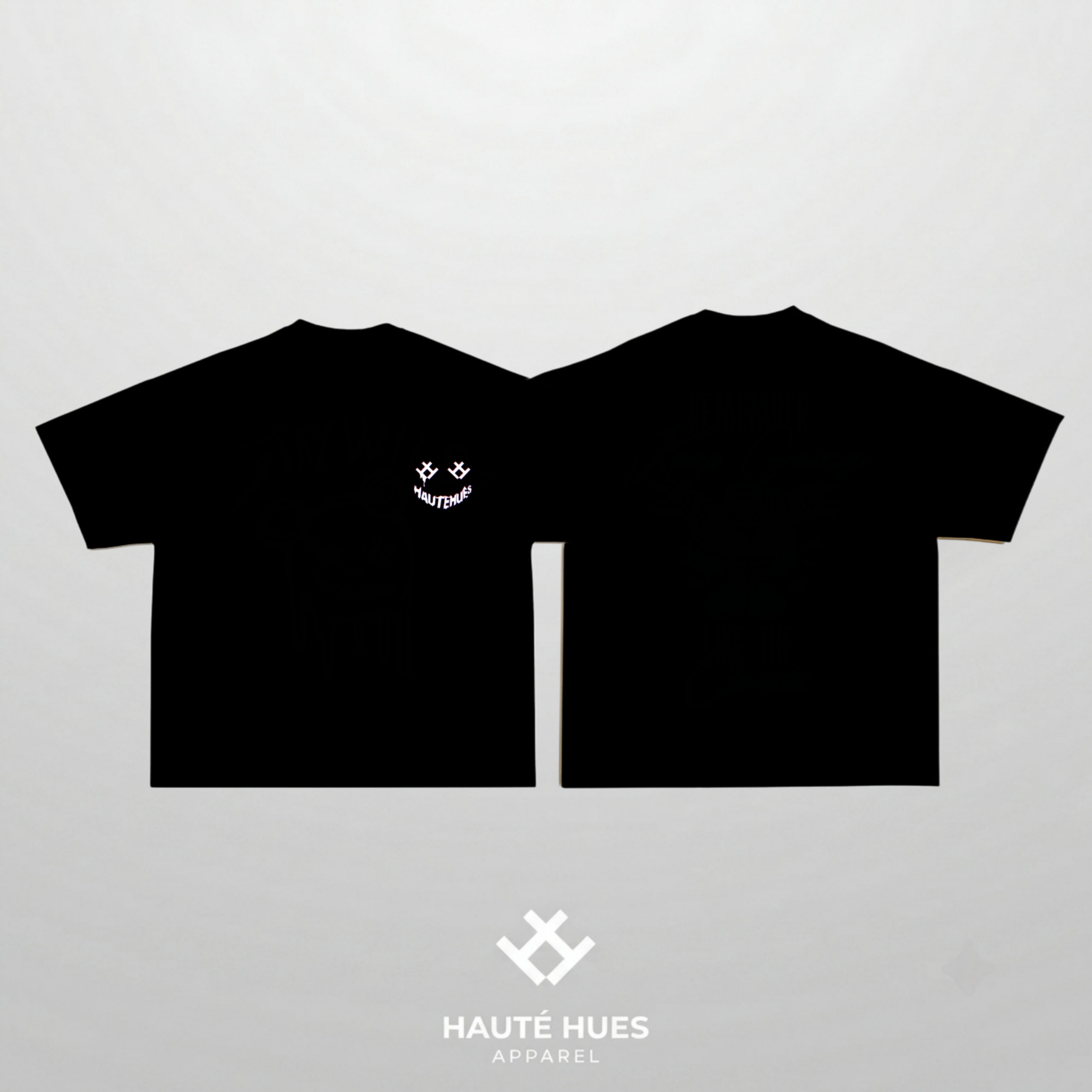 Haute Hues Smiley Oversized Logo Tee