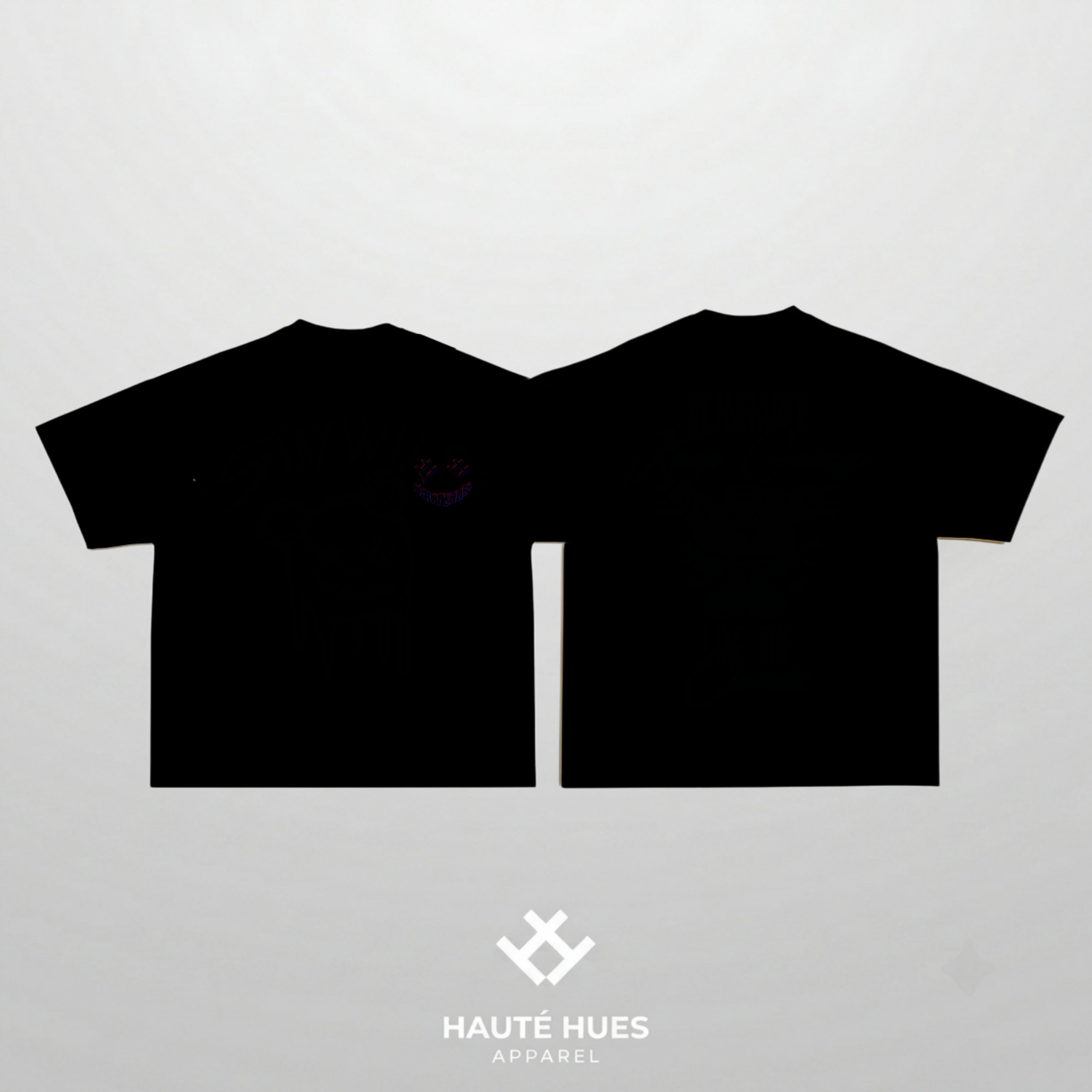 Haute Hues Smiley Oversized Logo Tee
