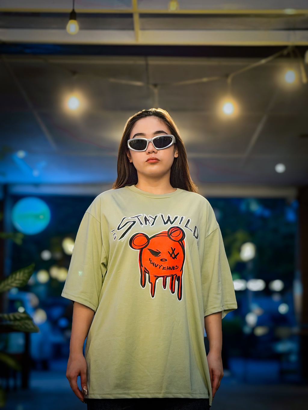 Stay Wild Street Oversized Tee