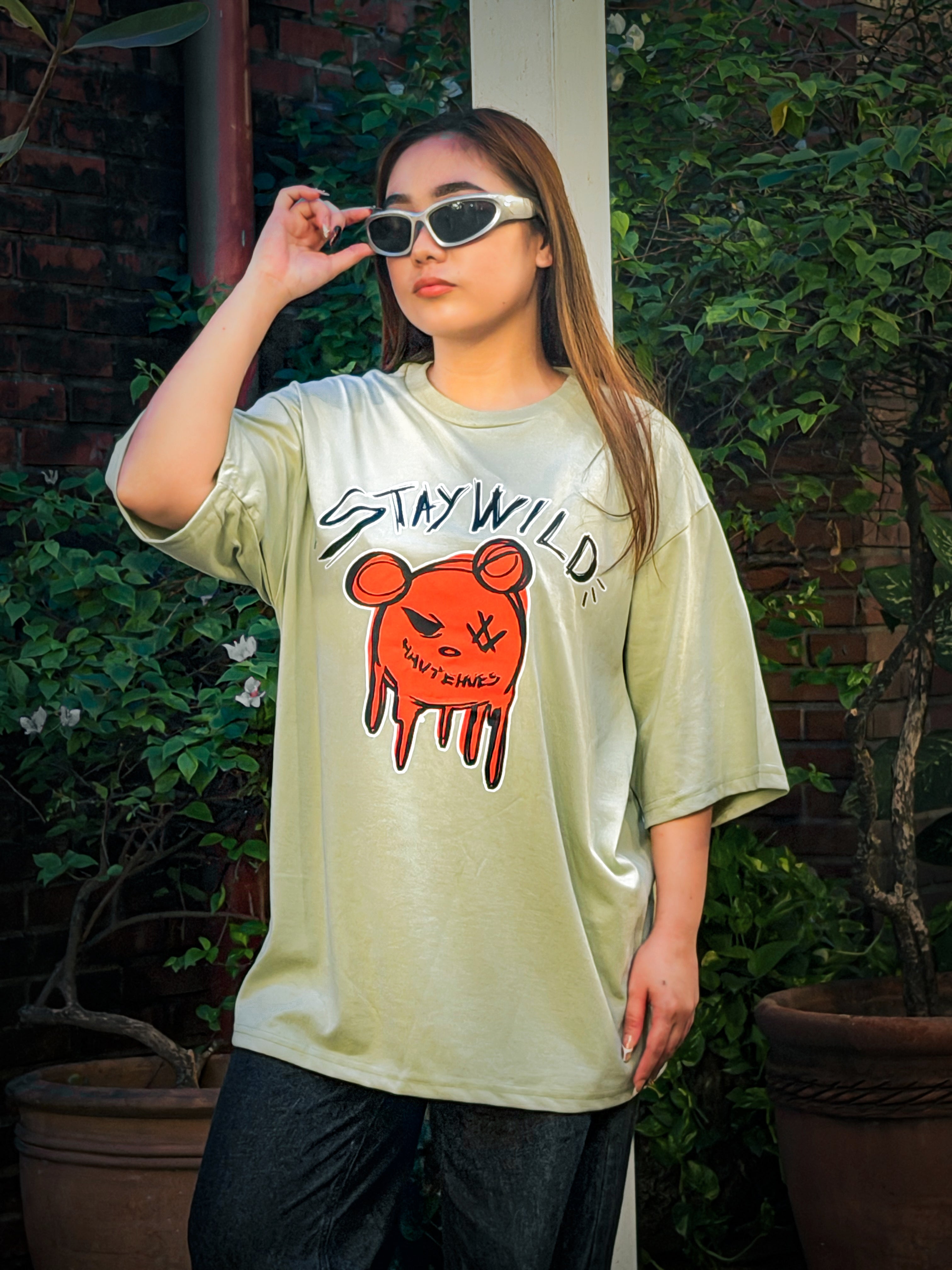 Stay Wild Street Oversized Tee